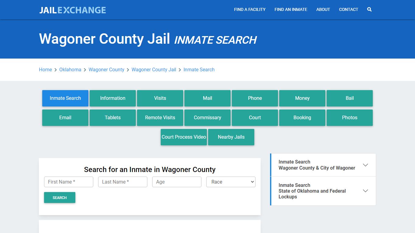 Wagoner County Jail, OK Inmate Search: Roster & Mugshots