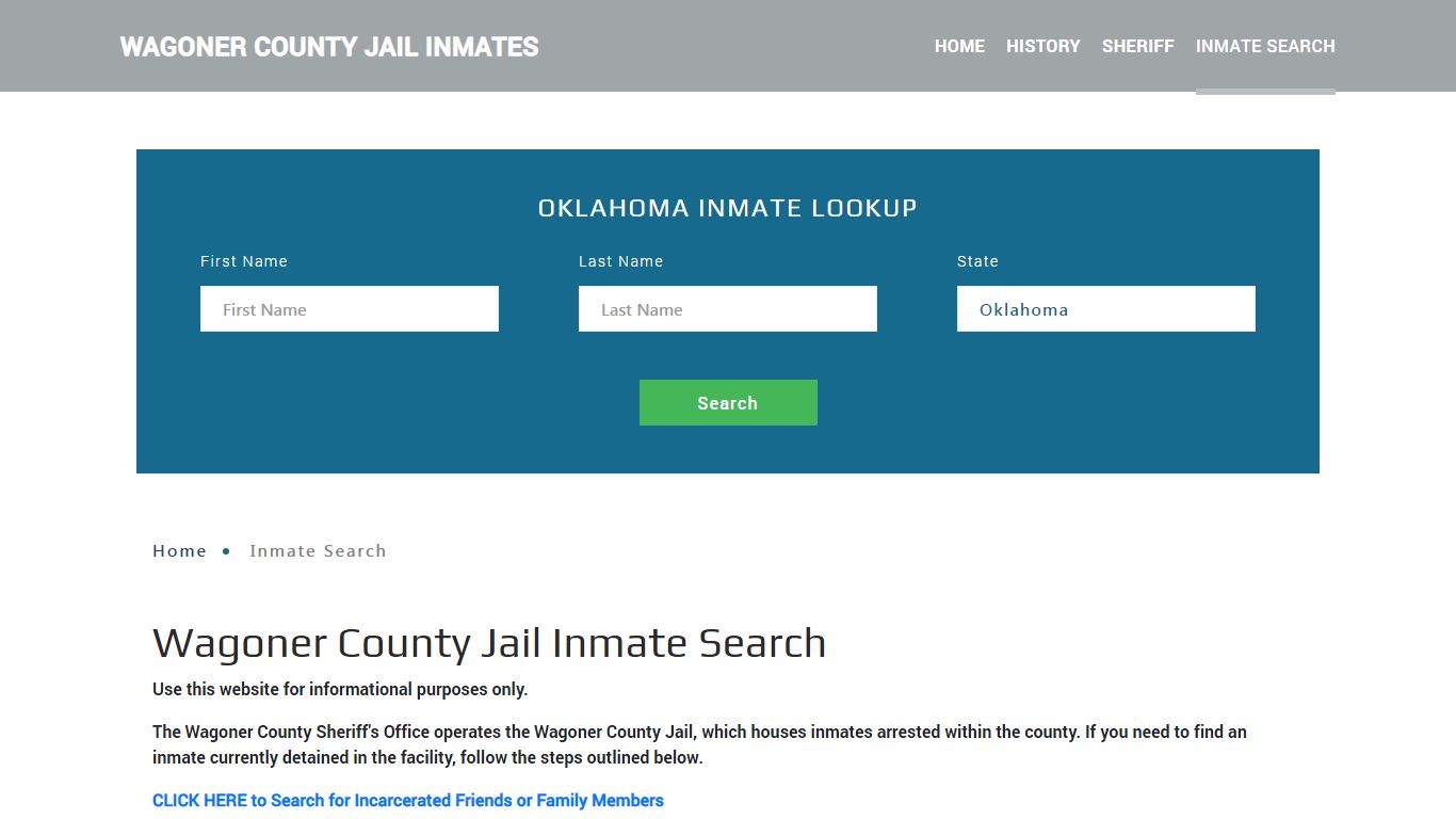 Wagoner County, OK Detainee Lookup